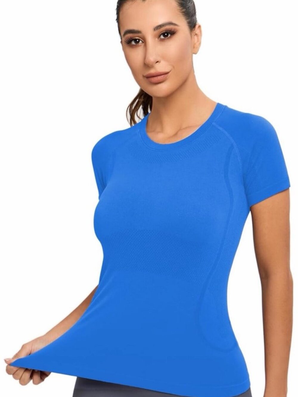 MathCat short-sleeve seamless workout top